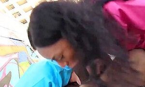 Interracial Nurse Threesome