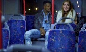 2 Sweeties Drill Massive BIG BLACK COCK On Bus!