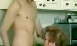 Amazing amateur Grannies, Kitchen adult scene