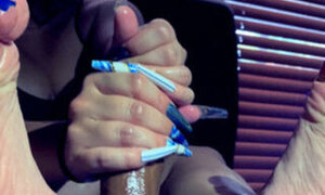 Pregnant Latina Footjob