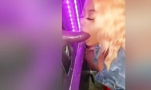 Ebony Gloryhole First Timer